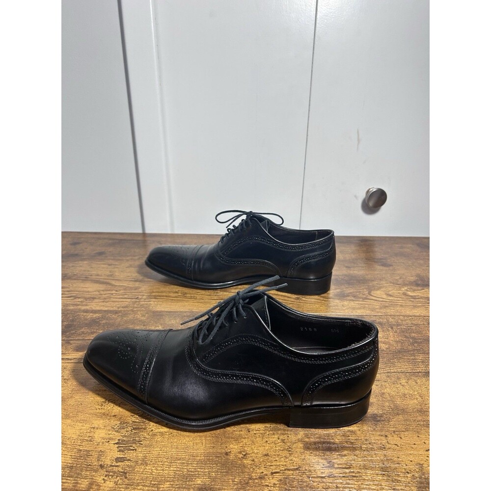 To Boot New York Adam Derrick Black Leather Oxfords Men's Shoes Sz 8.5 Italian - Picture 10 of 10